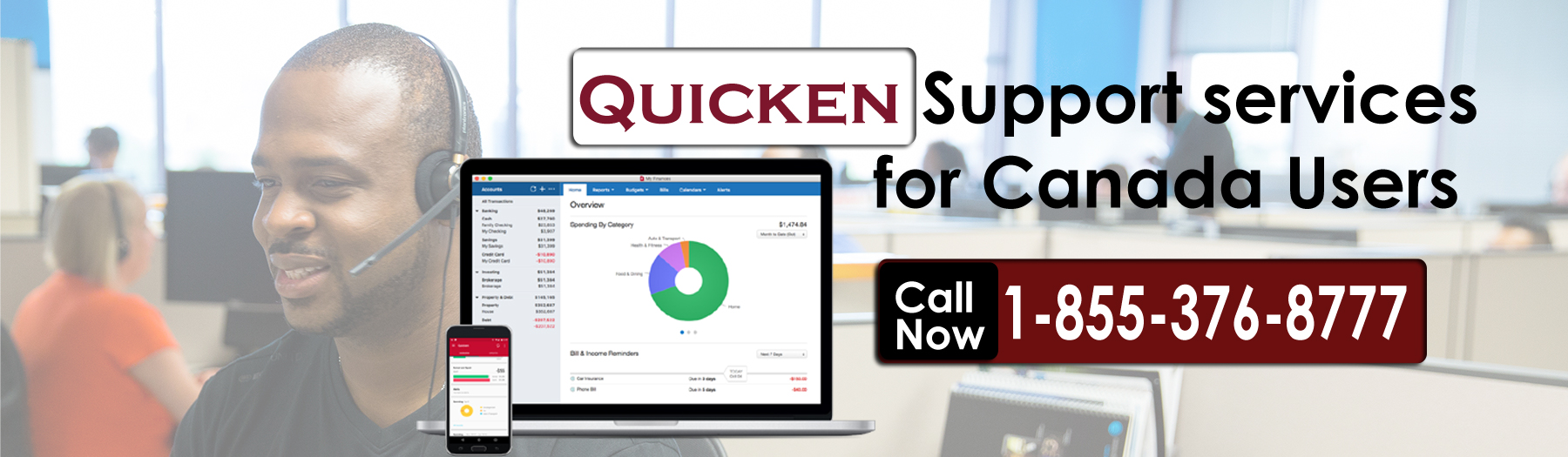 quicken online banking support